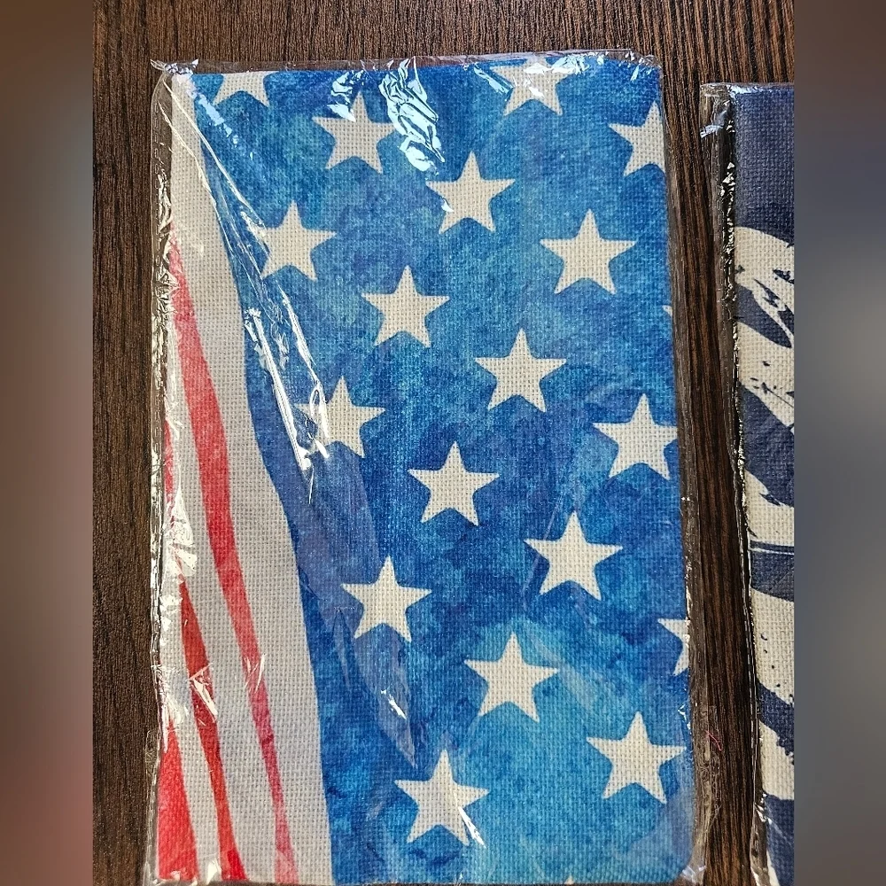 4th of July Themed Small Rectangle Canvas Pillow Covers Outdoor Indoor  NEW